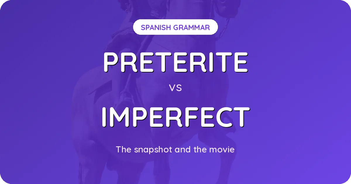 Preterite vs Imperfect: The Snapshot and the Movie